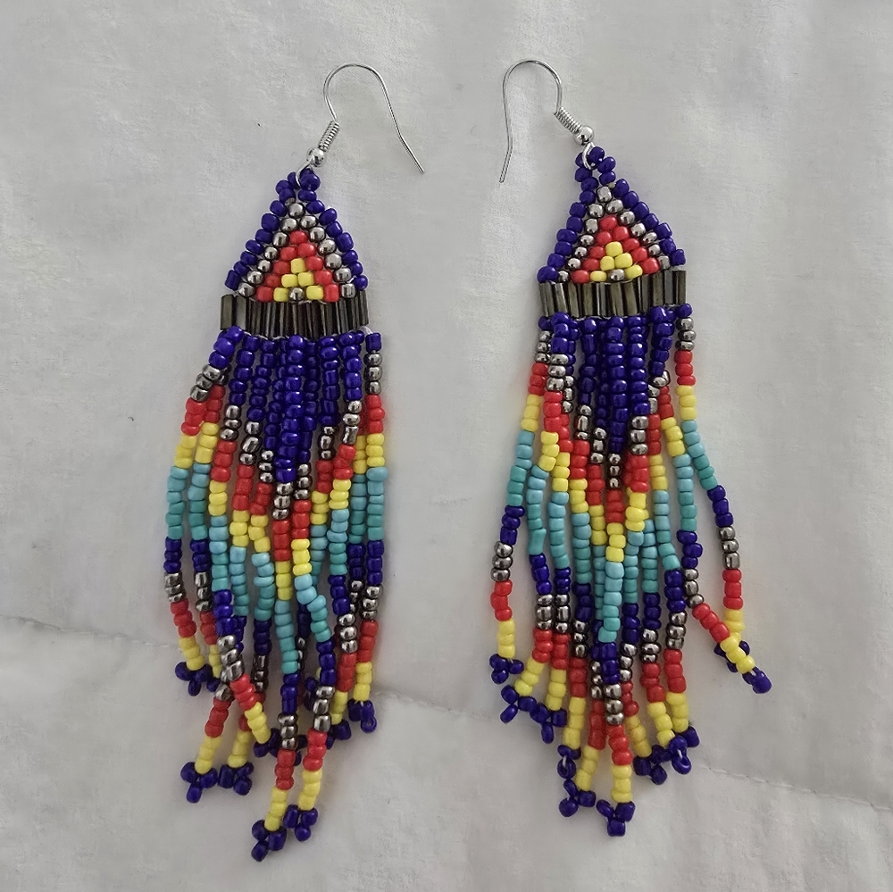 Womens Handmade Beaded Earrings